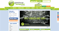 Desktop Screenshot of greenhousebackpacker.com.au